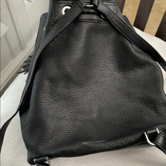 Black Pebbled Leather Rebecca Minkoff Backpack - Picture 7 of 8